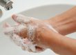 washing hands with soap and water