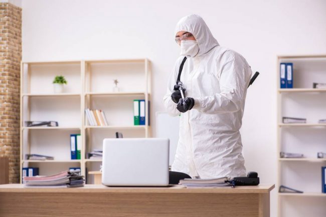 how to sanitize office